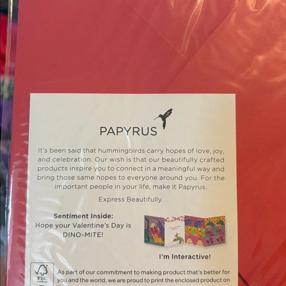 🆕Papyrus Kids Interactive Valentine’s Day Card